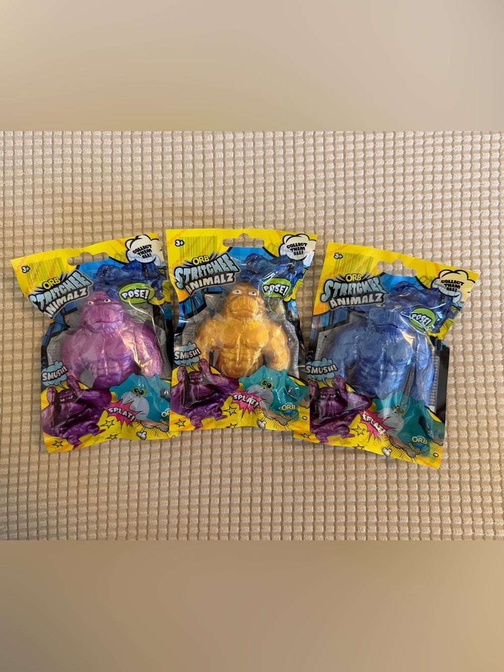 ORB Stretchy Animalz Pack - Purple, Gold, Blue